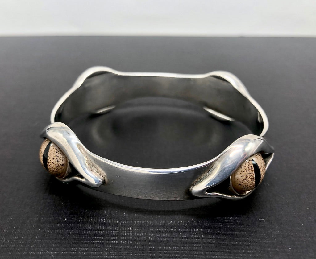 Gator Eye Sterling Silver Bracelet By Wendy Yothers