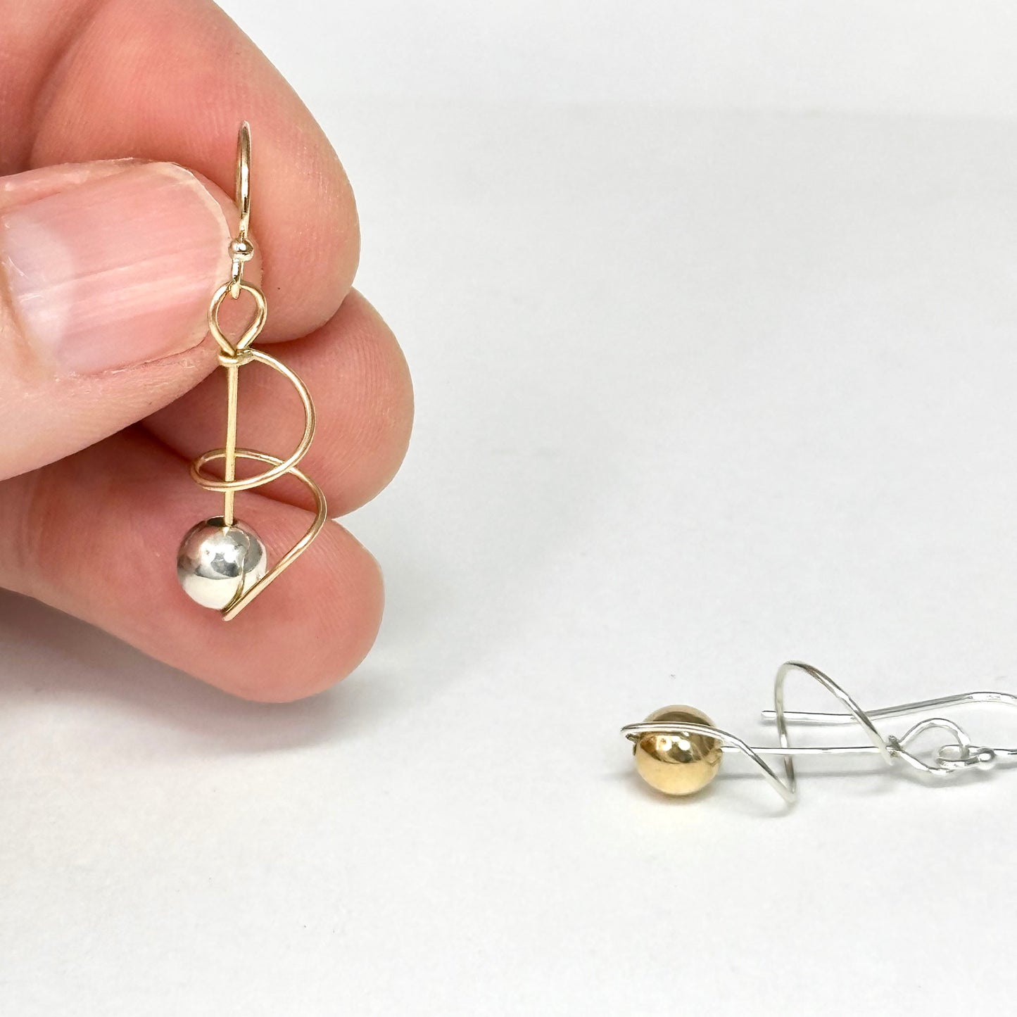 Twist Earring in Gold, Silver and Mixed Metal