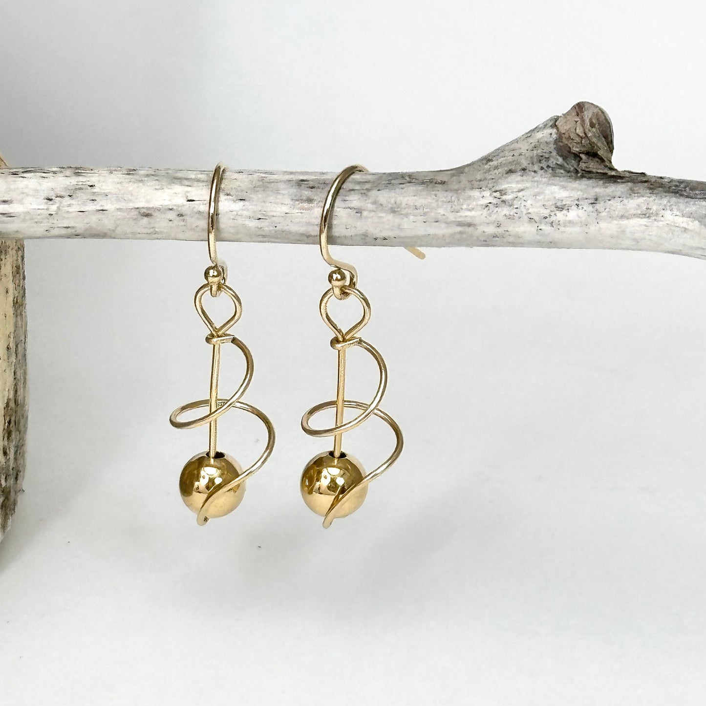 Twist Earring in Gold, Silver and Mixed Metal