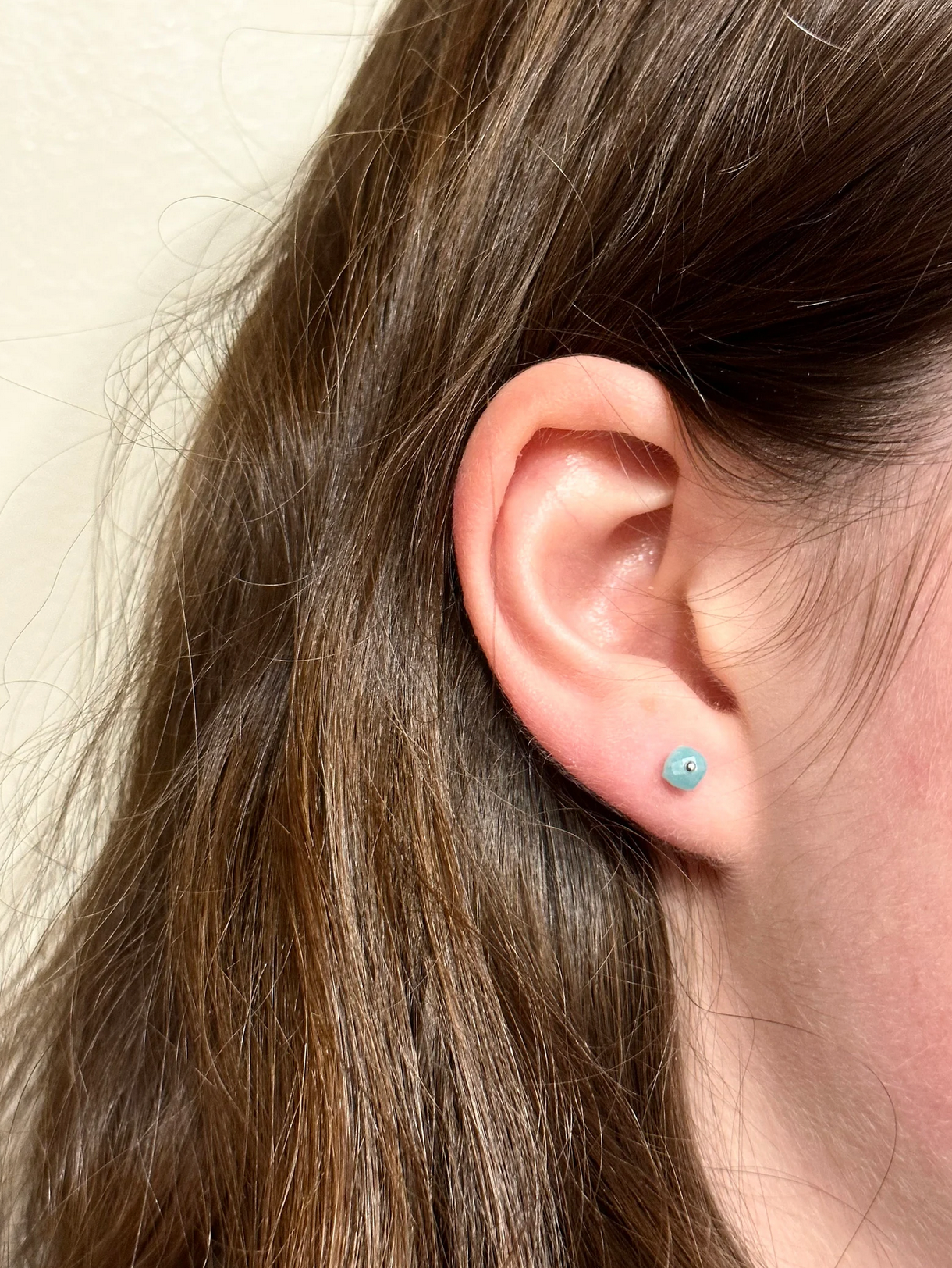 Small Chrysoprase Stud Earrings