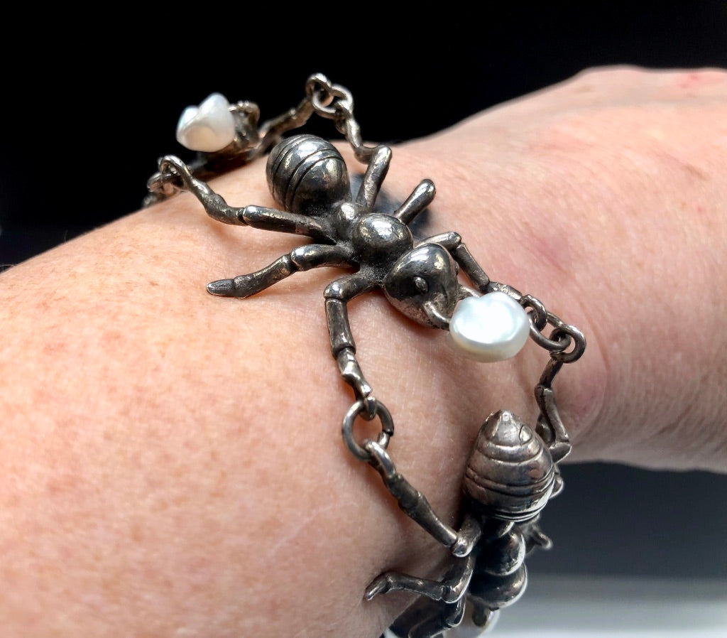 Sterling Silver Hand Sculpted Bracelet or Choker By Wendy Yothers