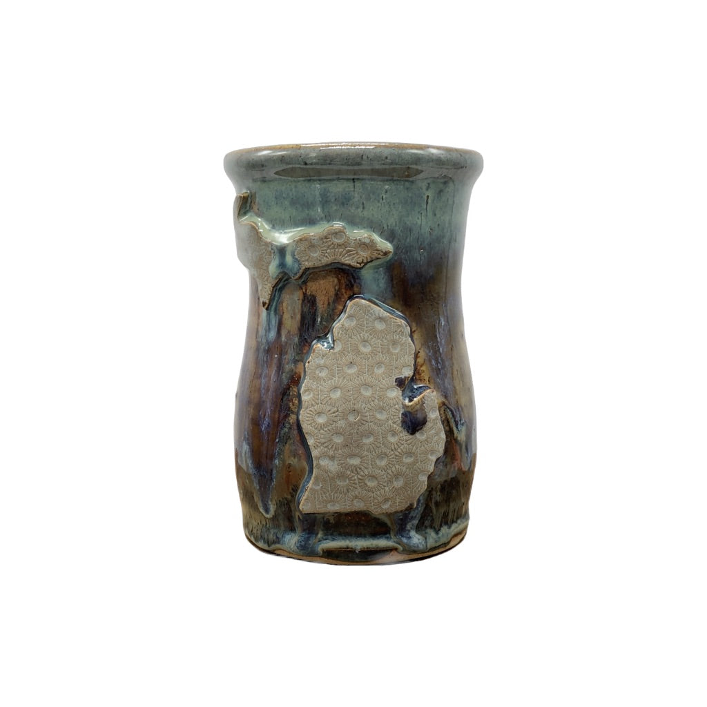 Handmade Michigan Petoskey Stone Ceramic Mug