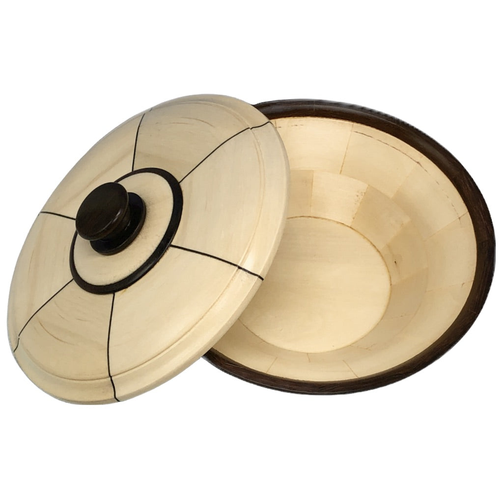 Aspen Turned Lidded Box With Contrasting Accent