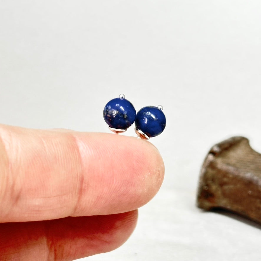 Lapis Stud Earrings