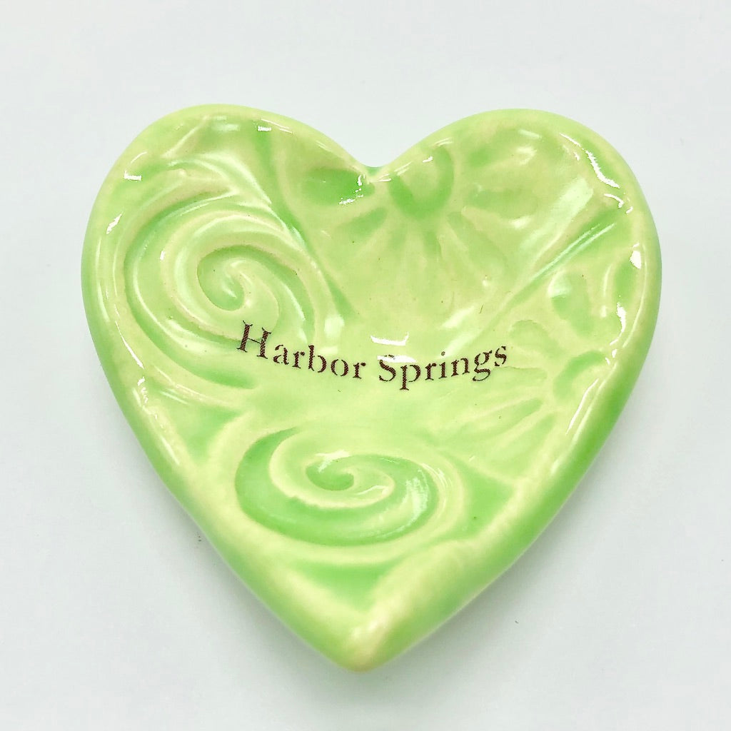 Round or Heart Shaped Harbor Springs Trinket Dish