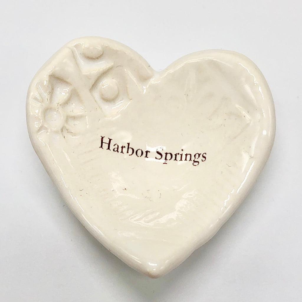 Round or Heart Shaped Harbor Springs Trinket Dish