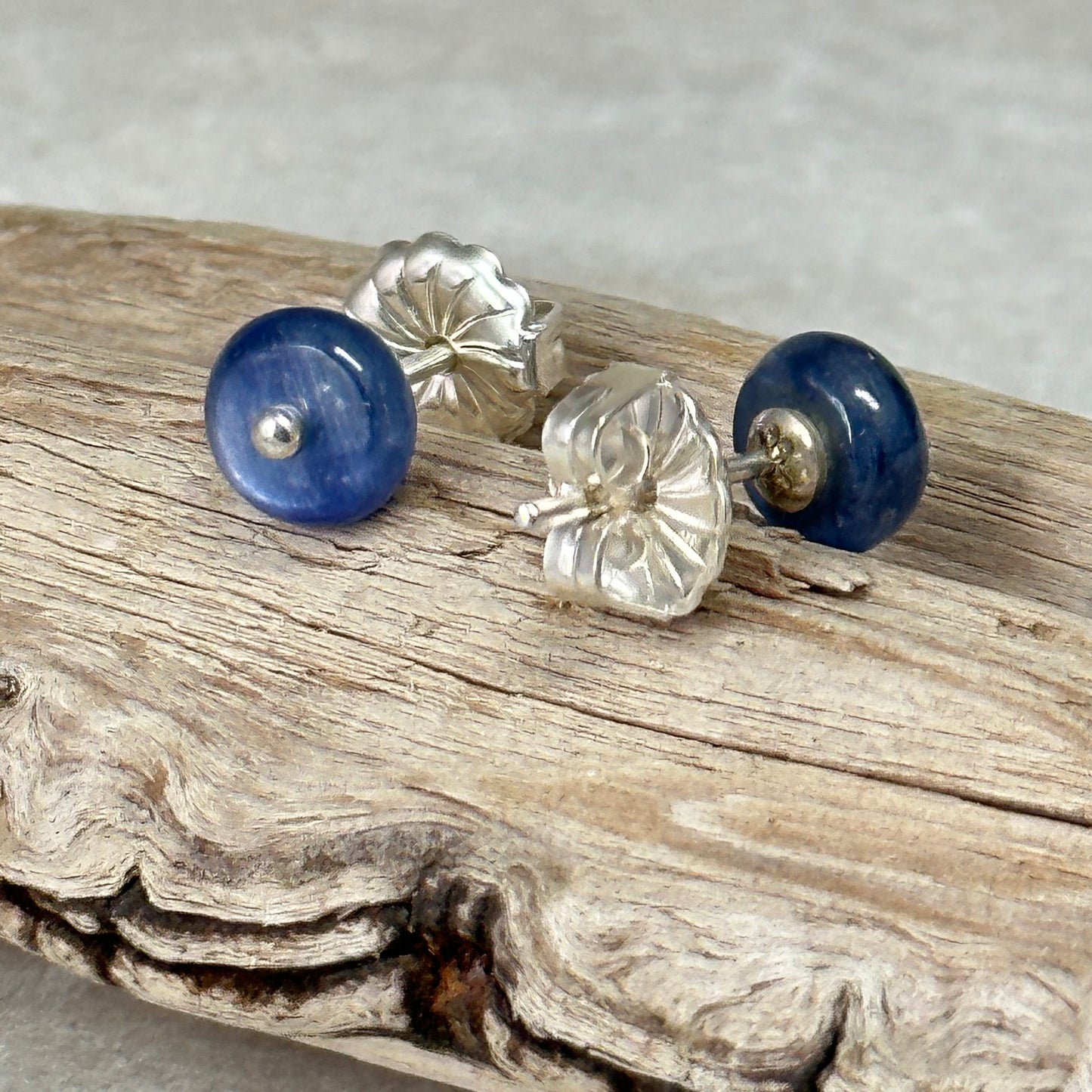 Blue Kyanite Stud Earrings