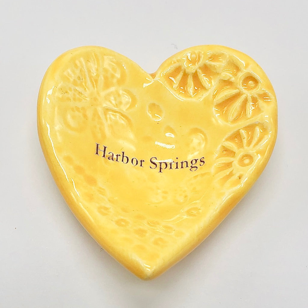 Round or Heart Shaped Harbor Springs Trinket Dish