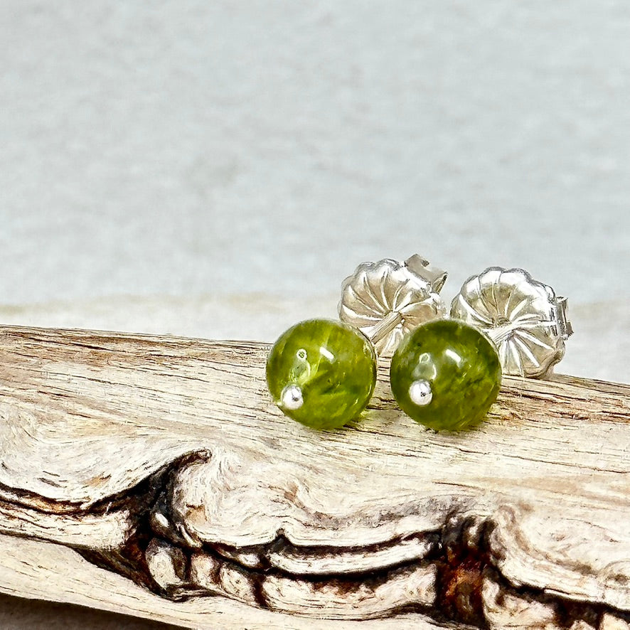 Peridot Stud Earring