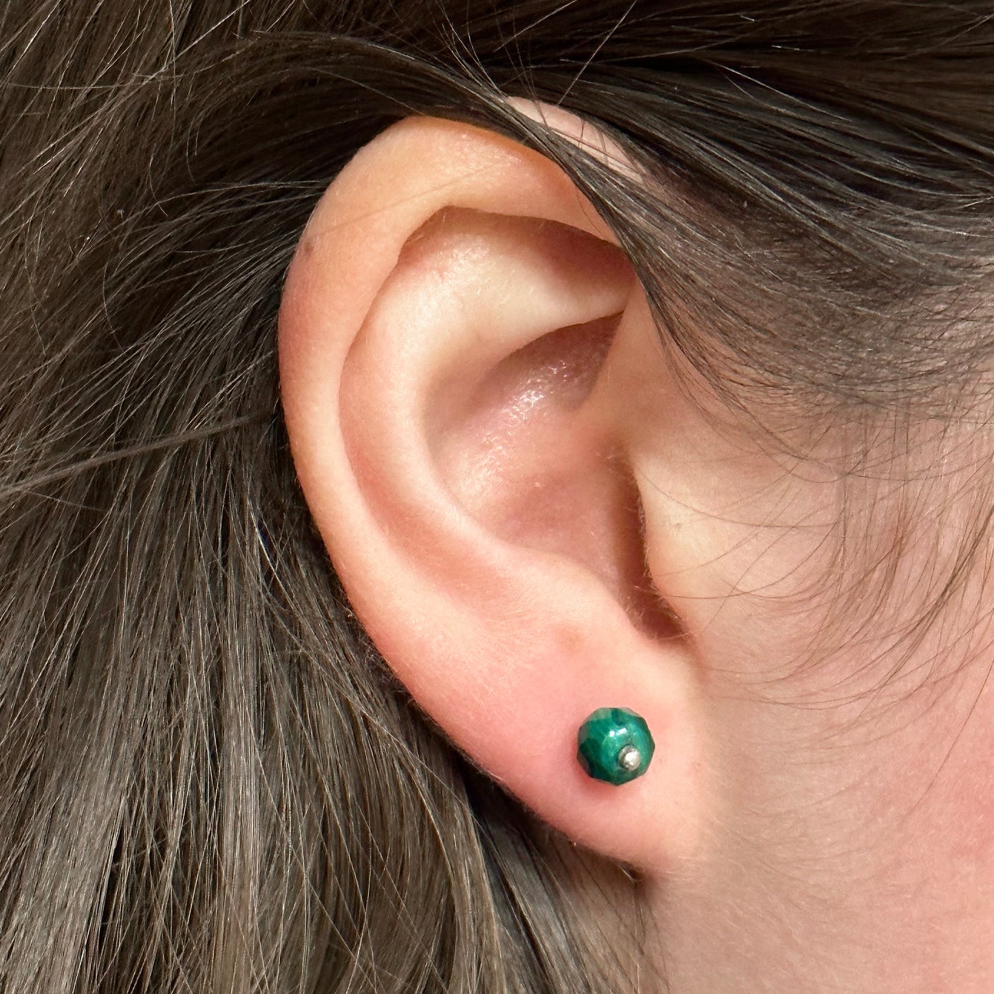 Malachite Stud Earrings