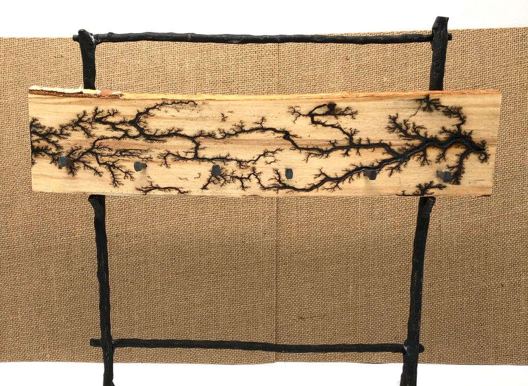Fractal Wood Burned Hook Board