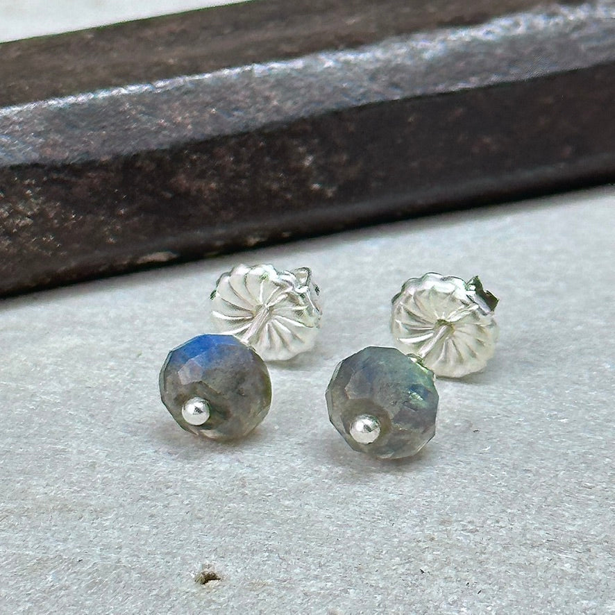 Labradorite Stud Earrings