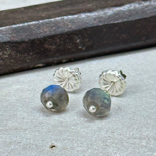 Labradorite Stud Earrings