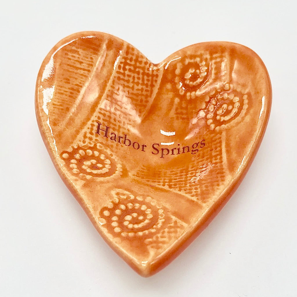 Round or Heart Shaped Harbor Springs Trinket Dish