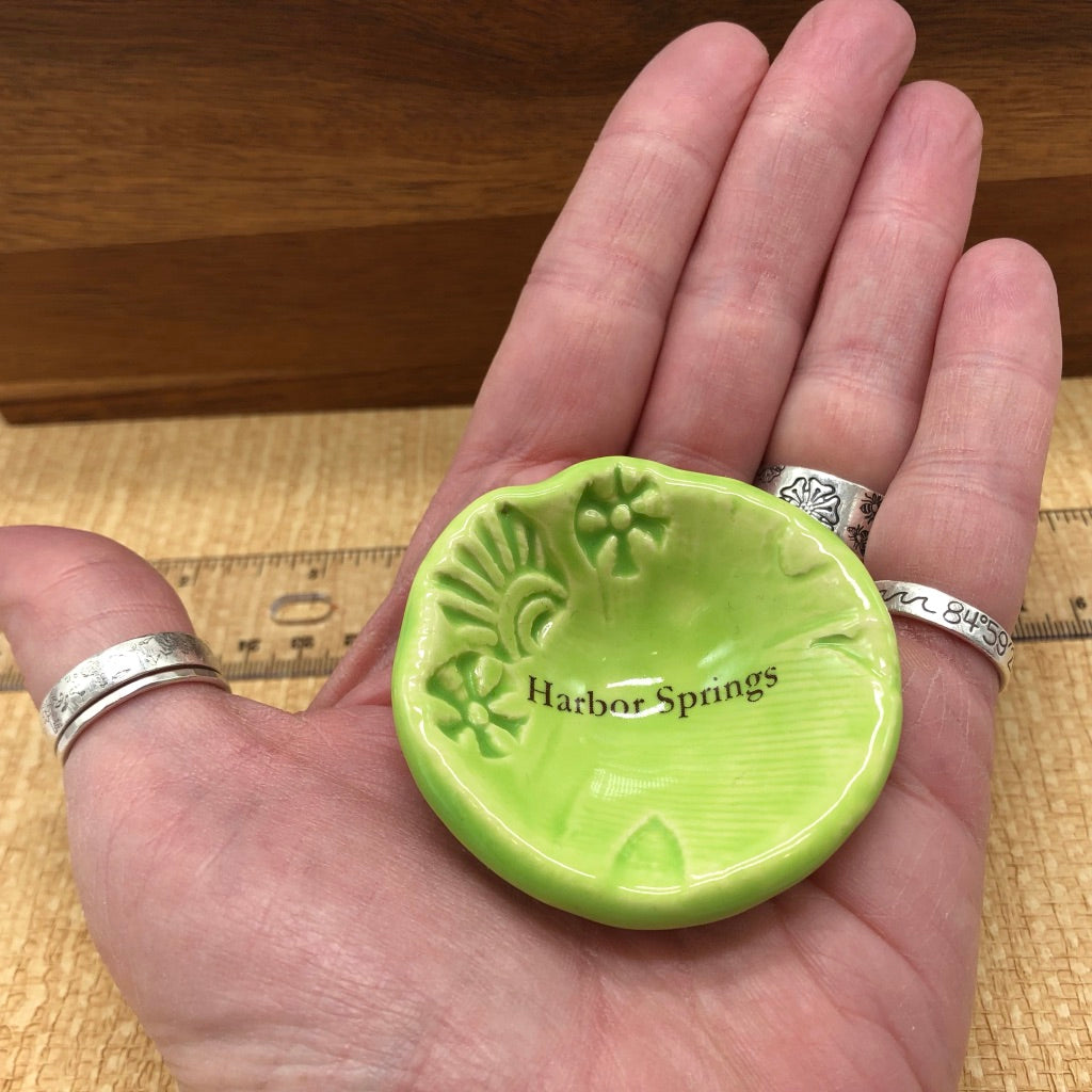 Round or Heart Shaped Harbor Springs Trinket Dish