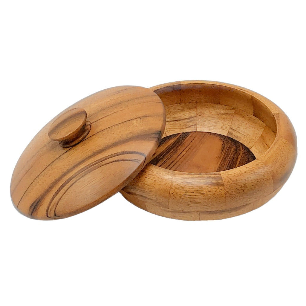 Lidded Goncolo Wood Keepsake Bowl