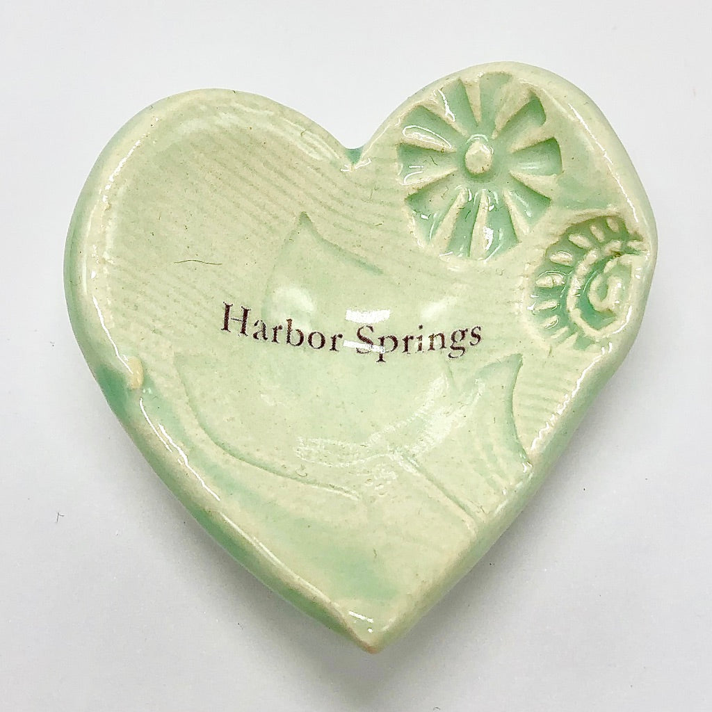 Round or Heart Shaped Harbor Springs Trinket Dish