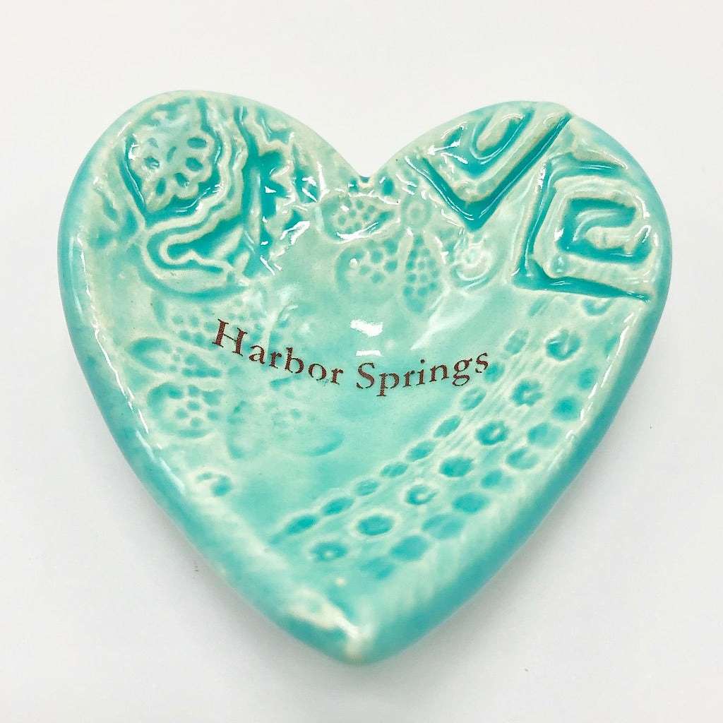 Round or Heart Shaped Harbor Springs Trinket Dish