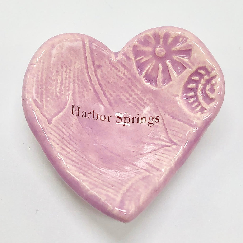 Round or Heart Shaped Harbor Springs Trinket Dish