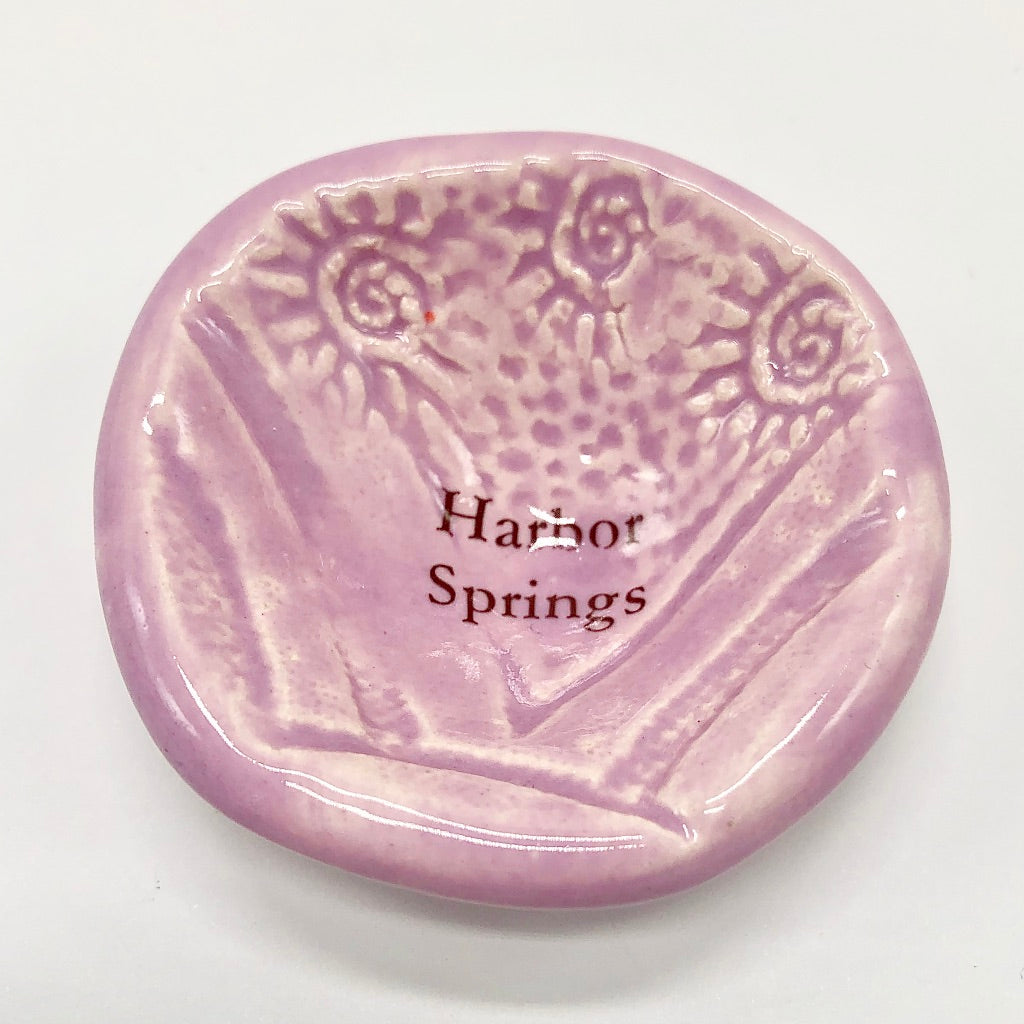 Round or Heart Shaped Harbor Springs Trinket Dish