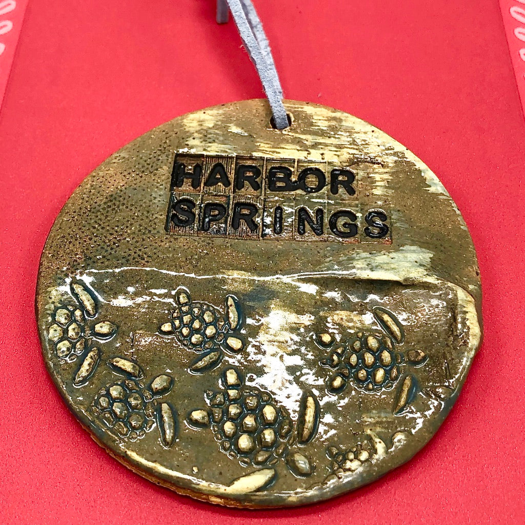 Handmade Ceramic Harbor Springs Ornament