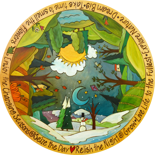 Around the world sincerely sticks lazy susan, Hanni Gallery, Harbor Springs, Michigan