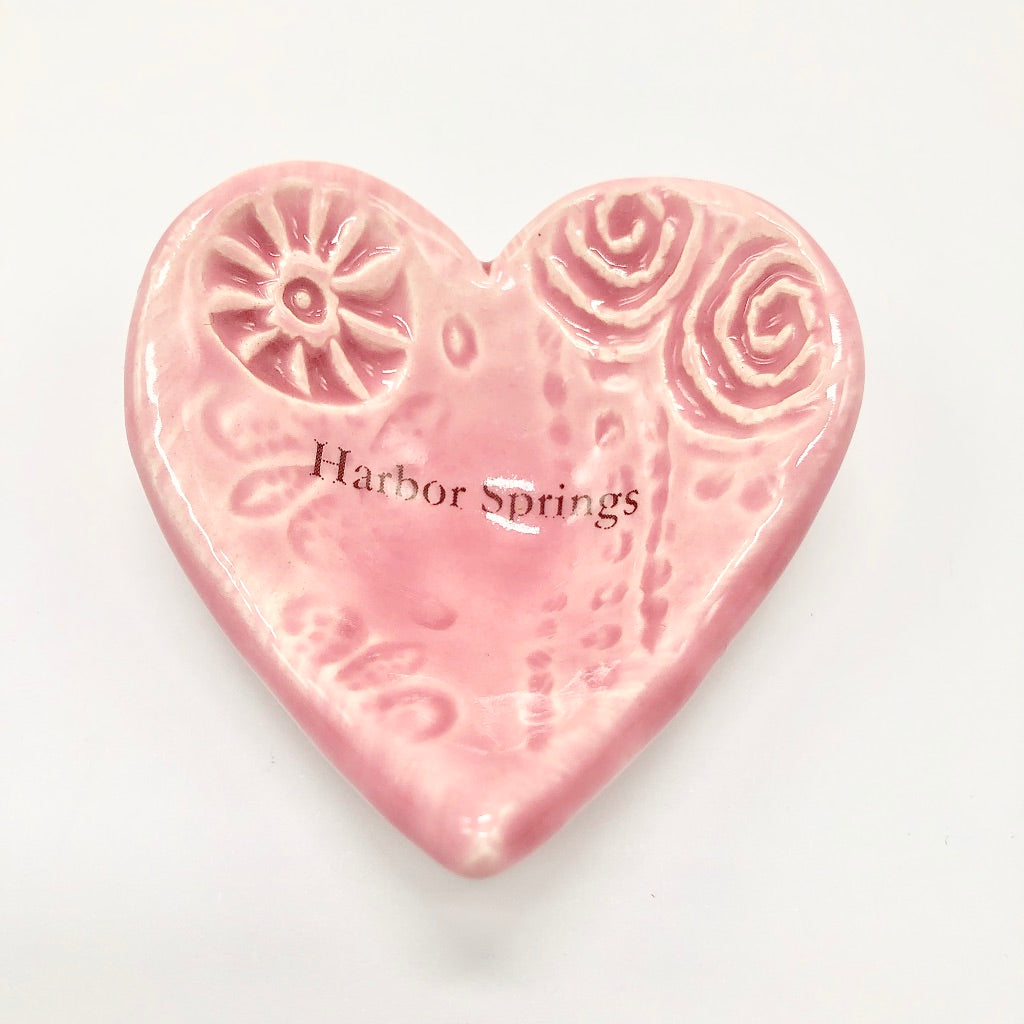 Round or Heart Shaped Harbor Springs Trinket Dish