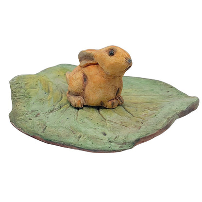 Ceramic Sculpture: Crouching Hare