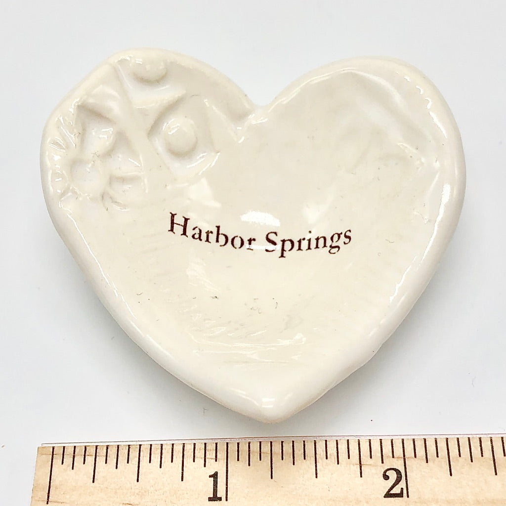 Round or Heart Shaped Harbor Springs Trinket Dish