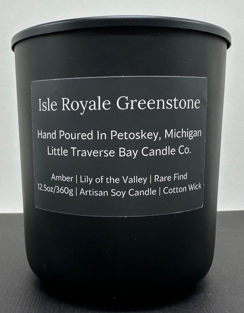 Hand Poured Isle Royale Greenstone Soy Candle