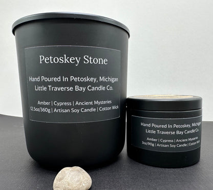 Hand Poured Petoskey Stone Soy Candle