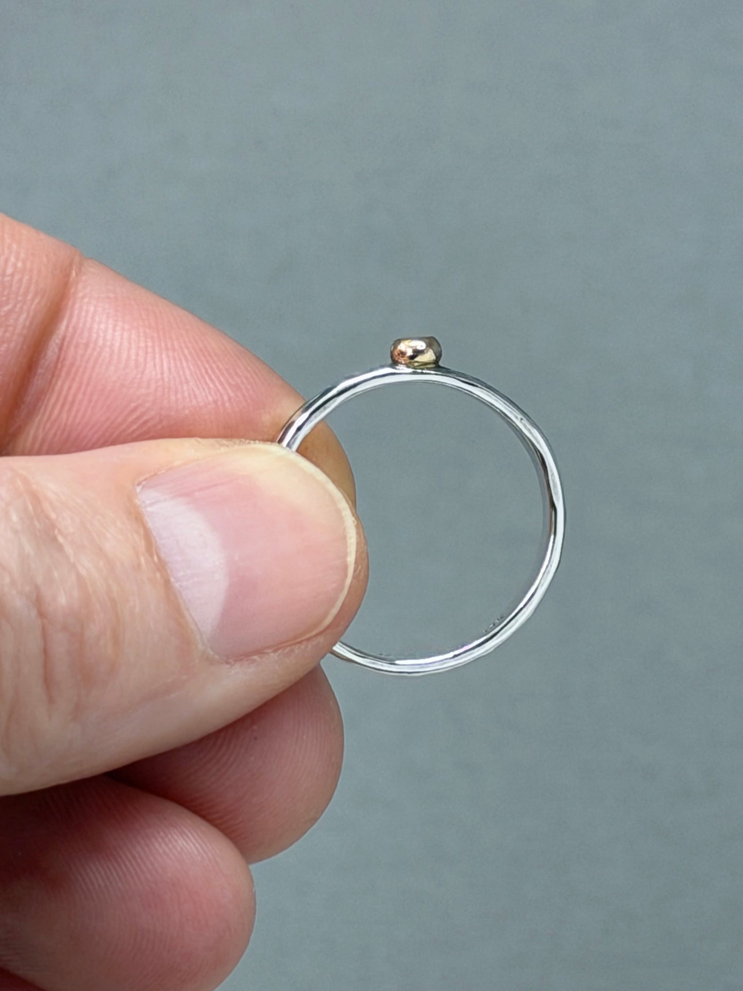 14kt Gold Nugget Stackable Ring