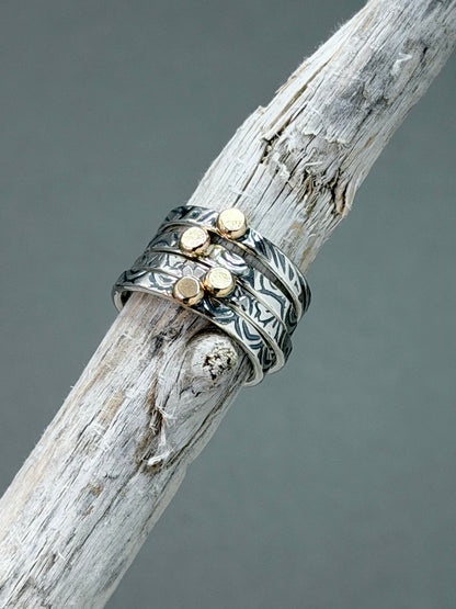 14kt Gold Nugget Stackable Ring
