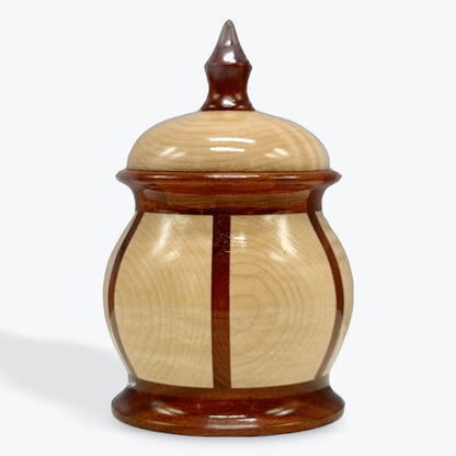 Maple Wood And Bloodwood Canister With Lid