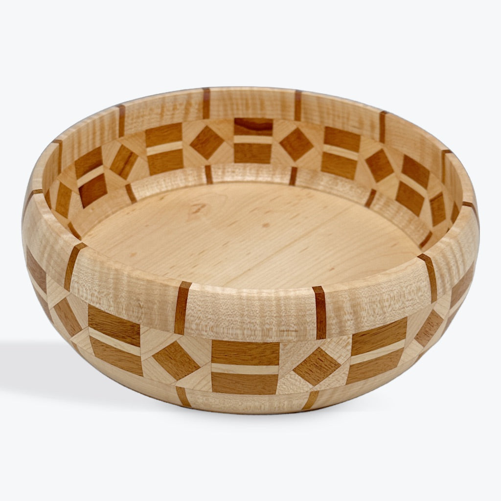 maple and mahogany bowl, medium size, display piece, catch all