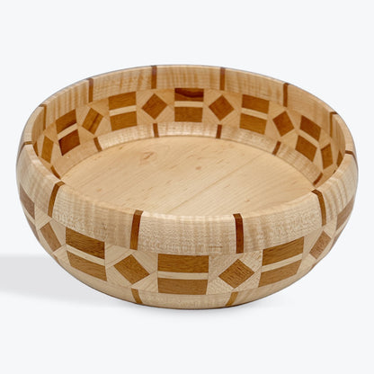 maple and mahogany bowl, medium size, display piece, catch all