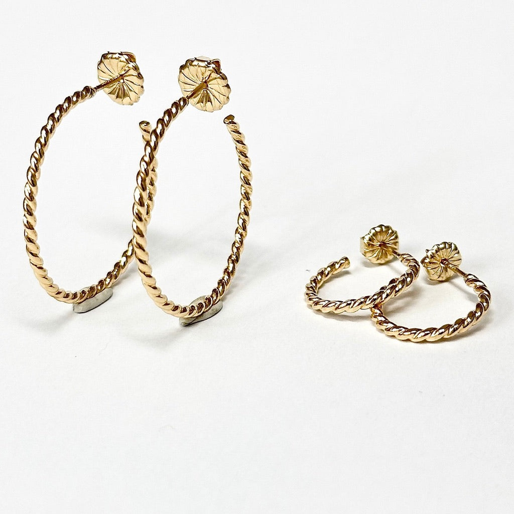 hoop earrings gold fill hoops handmade this wire hanni jewelry