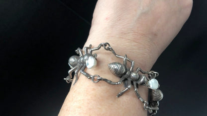 Sterling Silver Hand Sculpted Bracelet or Choker By Wendy Yothers