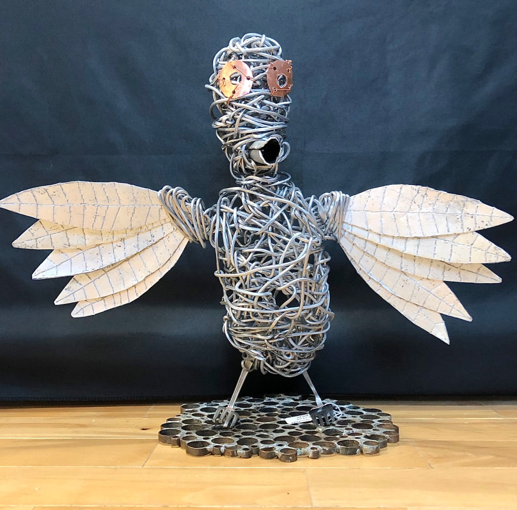 Metal Sculpture "Caw Caw"