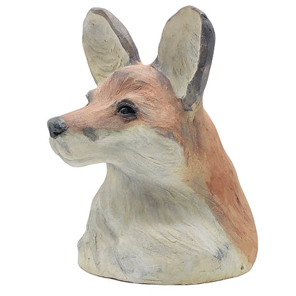 Ceramic Sculpture: Red Fox Bust "Phillip"