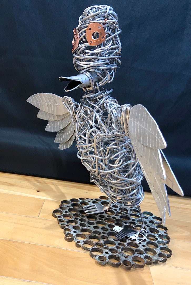 Metal Sculpture "Caw Caw"