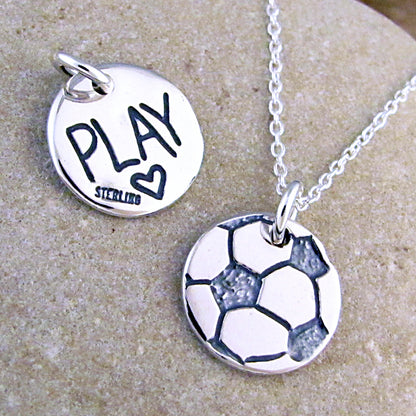 sterling silver soccer ball charm artisan hand made charms by hanni jewelry harbor springs michigan