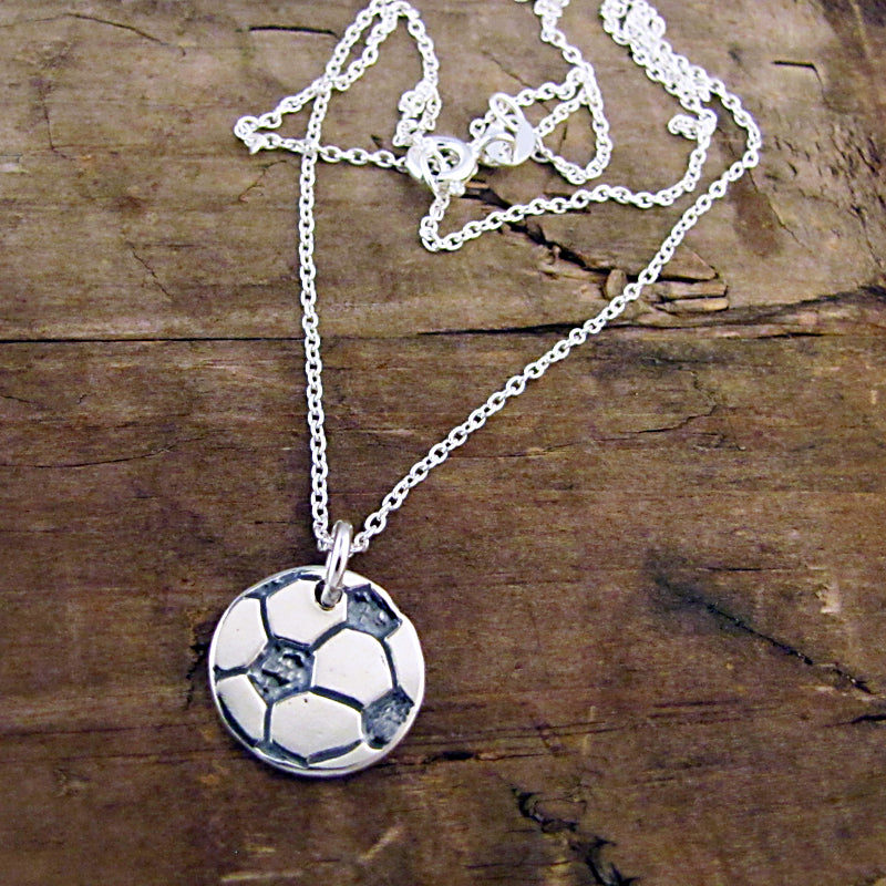 soccer jewelry sterling silver soccer charm unique artist hand made charms by hanni northern michigan