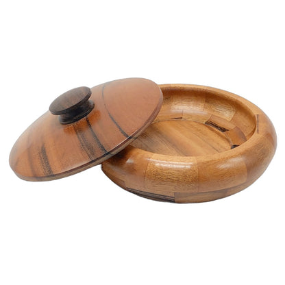 Lidded Goncolo Wood Keepsake Bowl