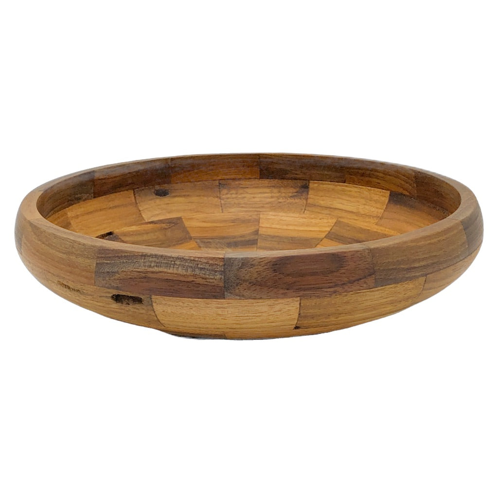 Wormy butternut fruit bowl, low medium size wood bowl, made by northern michigan artisan, hanni gallery, harbor springs