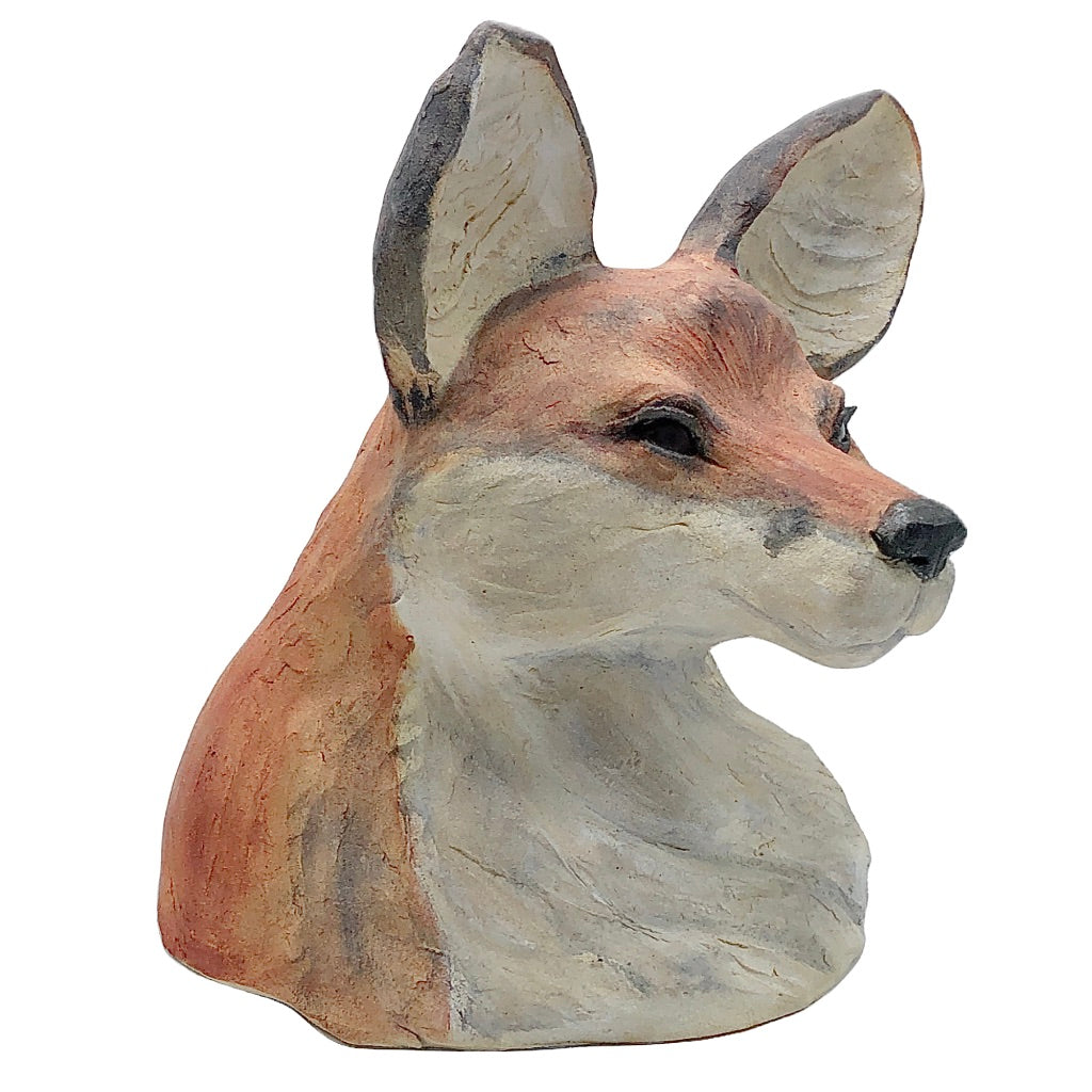 Ceramic Sculpture: Red Fox Bust "Phillip"