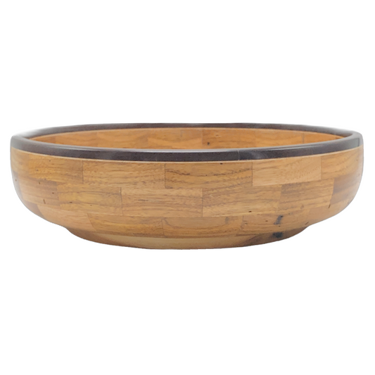 Segmented Turned wood bowl, michigan artisan made, local artisan, hanni gallery, northern michigan