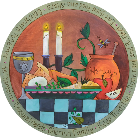 A Blessed Time Judaica Lazy Susan