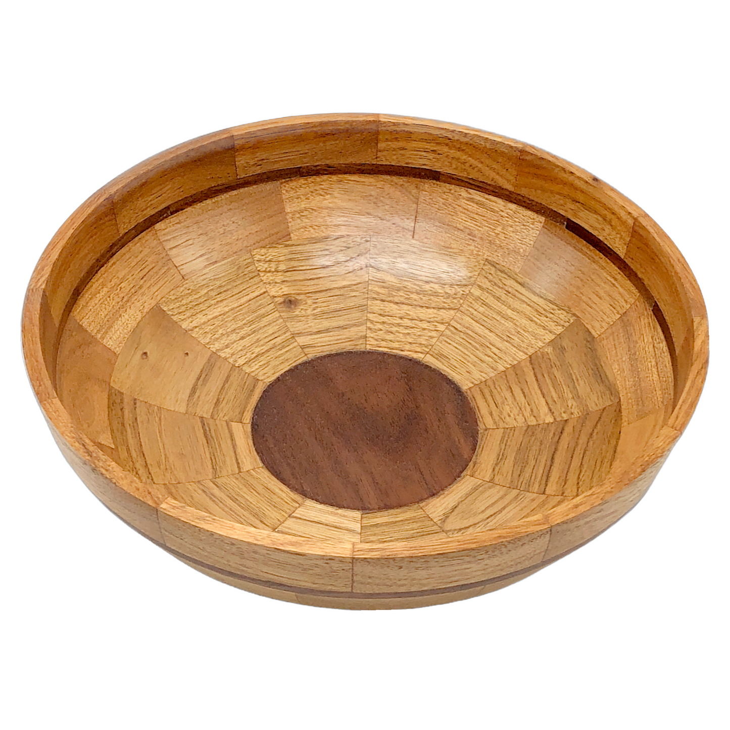 Butternut and Walnut Turned Wood Bowl