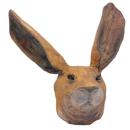 Ceramic Sculpture: Hare Head "Butch"